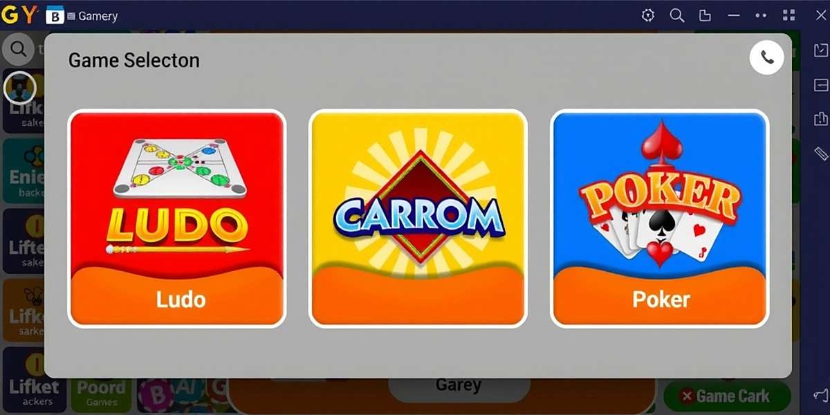 Game Selection on Gamezy Platform Gamezy game selection screen showing various popular Indian games like Ludo, Carrom, and Poker